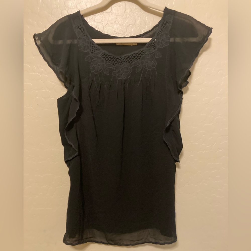 Jaloux XS Black Blouse